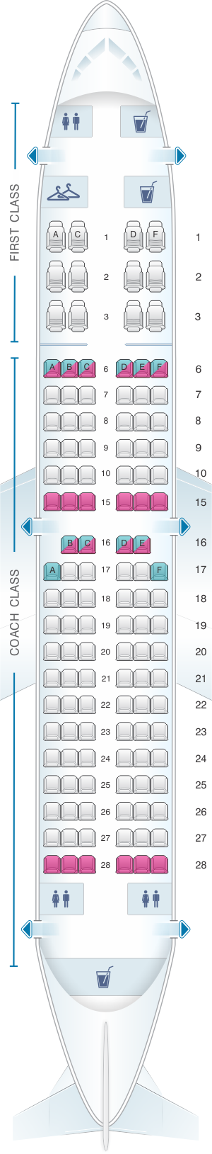 Alaska Airlines Embraer E175 Seating Chart