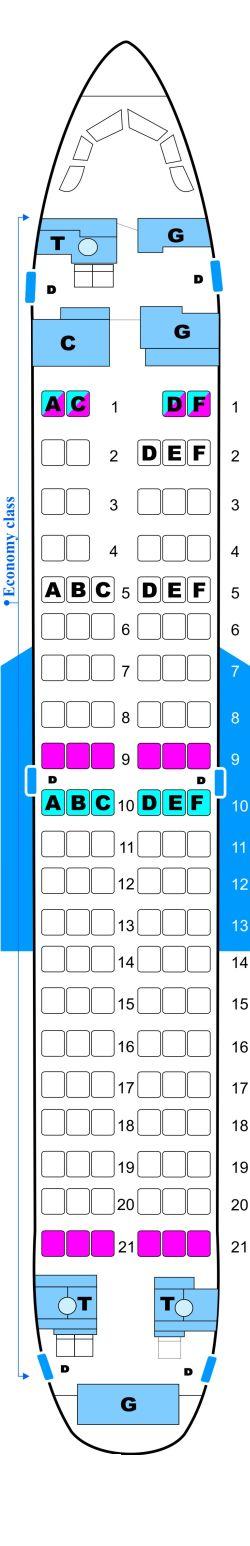 Seat Map Malev Hungarian Airlines Boeing B737 700NG | SeatMaestro