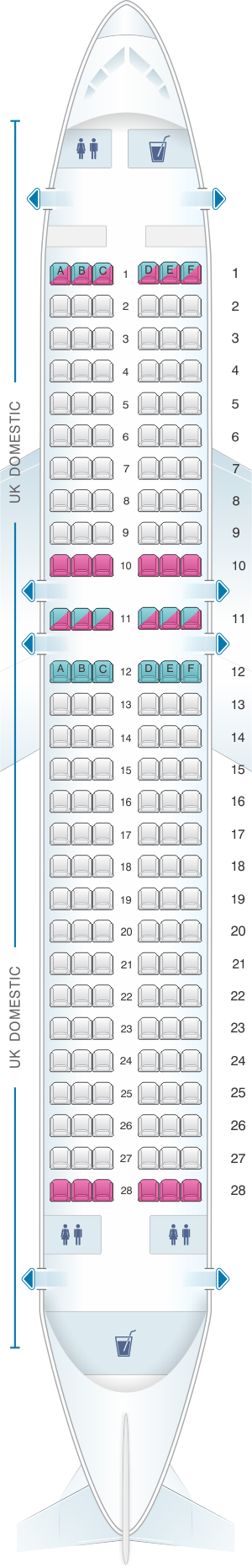 Airbus A320neo Seat Map British Airways - Image to u
