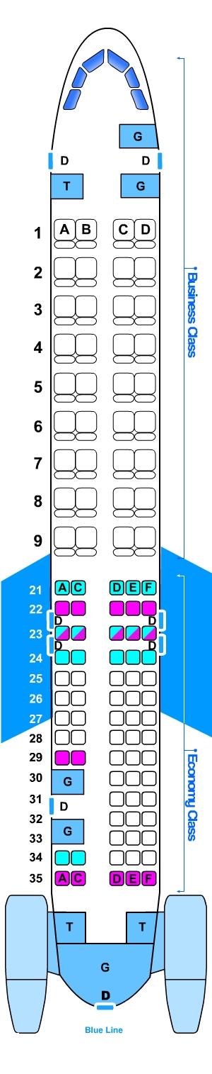 Seat Map Mcdonell Douglas Md 83 106pax 