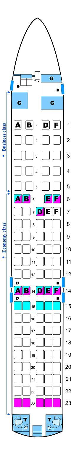 Seat Map Boeing B717 200 | SeatMaestro.com