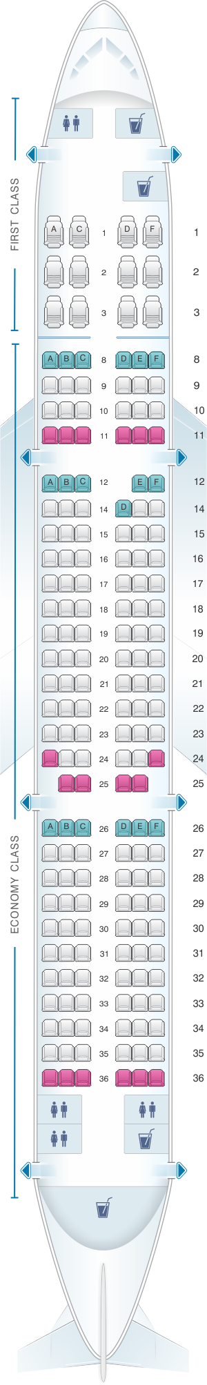 Seat Map Airbus A321 200 Qatar Airways Best Seats In The Plane Images