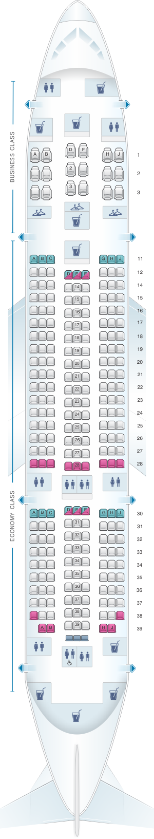 air india flight seating arrangement