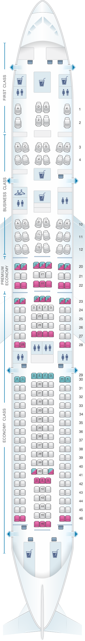 Airbus A330 300 Lufthansa Seat Map