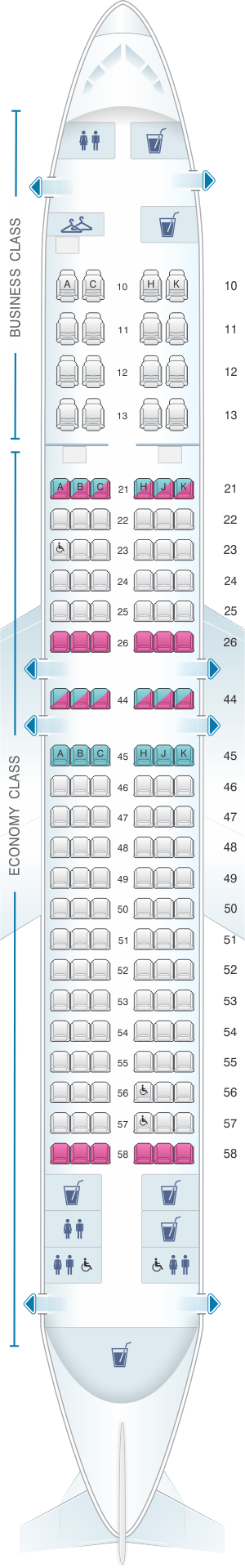 Seat Map El Al Israel Airlines Boeing B737 800 | SeatMaestro.com