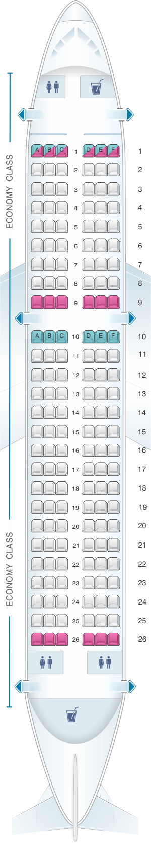 easyjet a320 seating plan