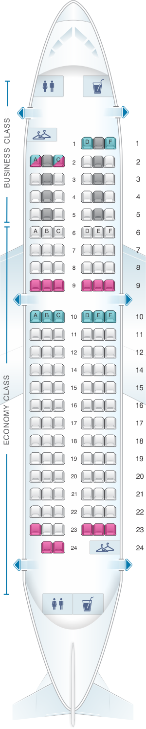 Seat Map Air France Airbus A318 Europe | SeatMaestro