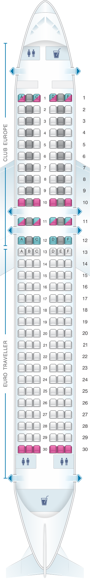 Seating Chart Airbus A320