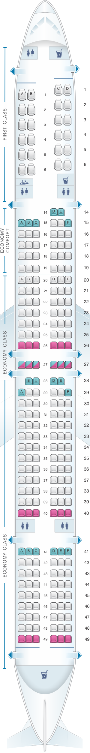 757 seat configuration