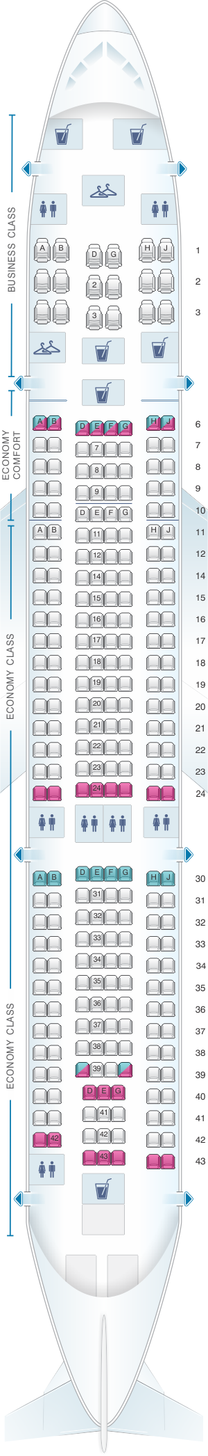 Klm A330 Seat Map Sexiz Pix