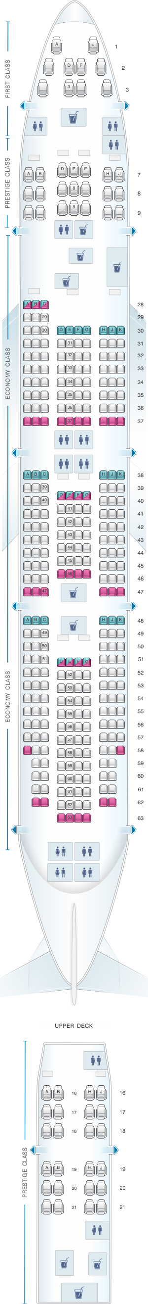 Korean Air 787 9 Seat Map