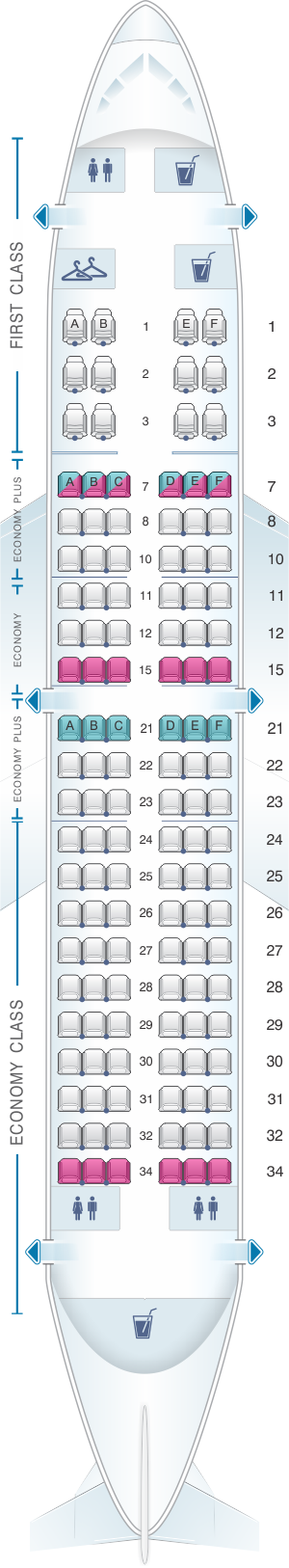 United Boeing 737 700 Seat Map