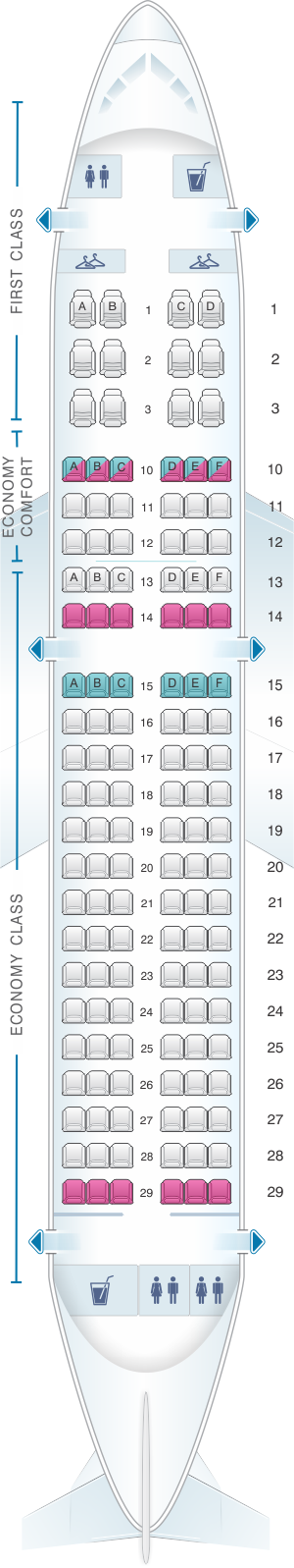 airbus a319 seating