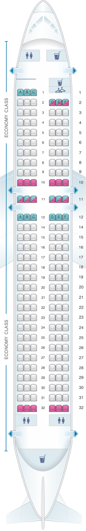 Iberia A350 Seat Map