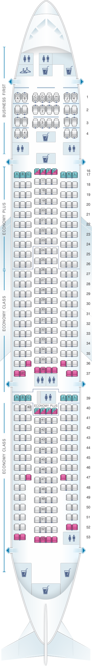 United 777 200 Seat Map