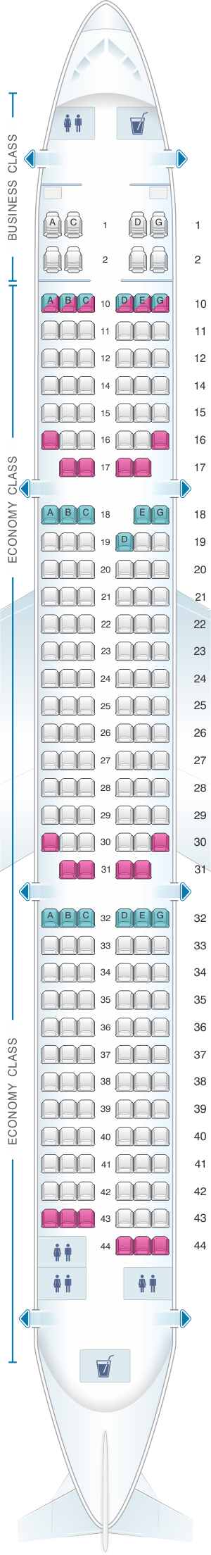 Vietnam Airlines Airbus A321 Seat Map