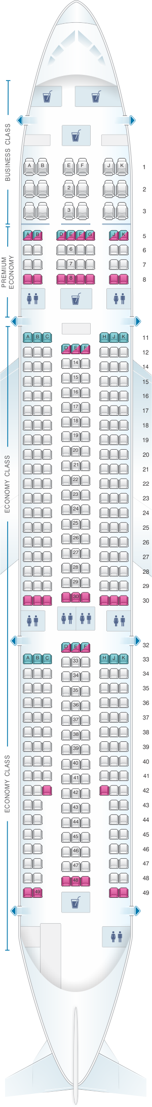 Mapa De Asientos Air Caraibes Airbus A330 300 Plano D - vrogue.co