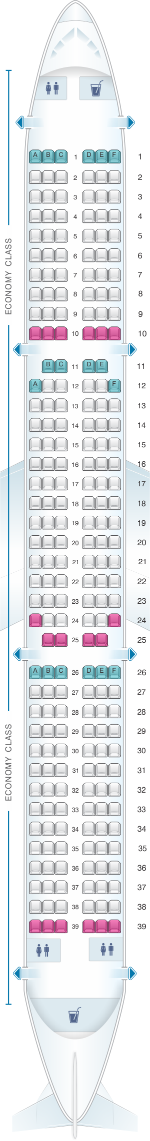 Seat Map Wizz Air Airbus A321 | SeatMaestro
