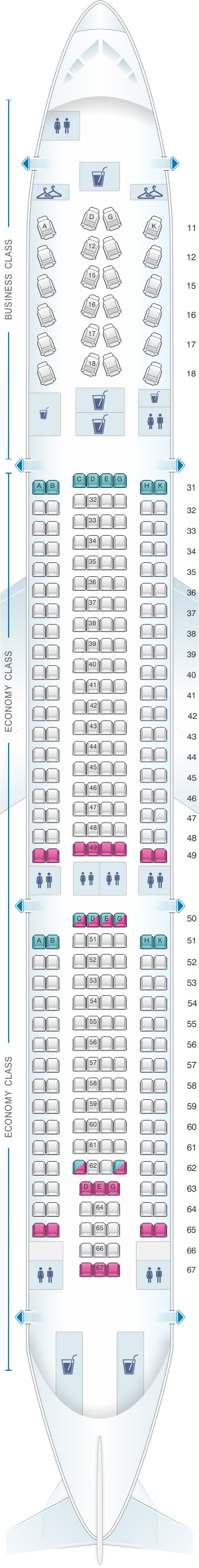 Airbus A330 300 Seat Map Sexiz Pix