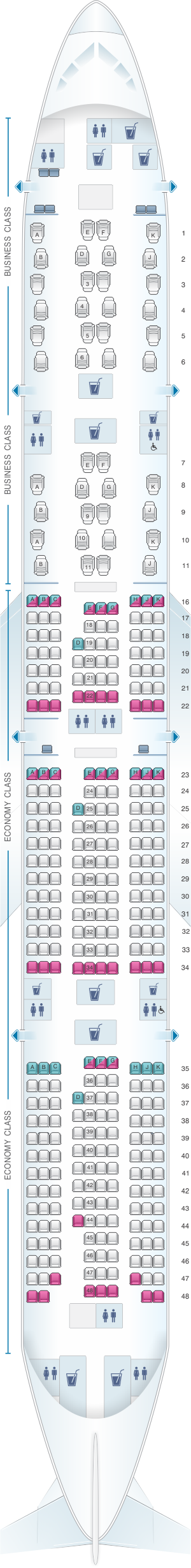 boeing 777 300 seating chart